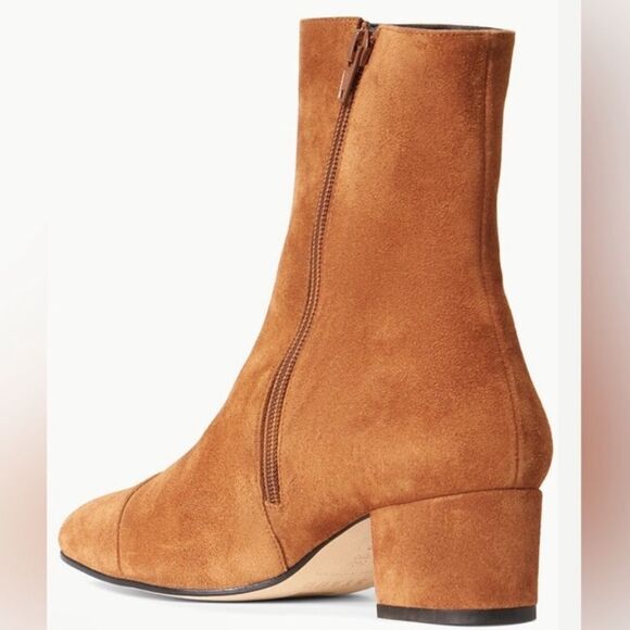 REVOLVE STAUD AIMEE SHORT BOOT TAN SUEDE LEATHER Size 37 NWOT - Picture 5 of 13